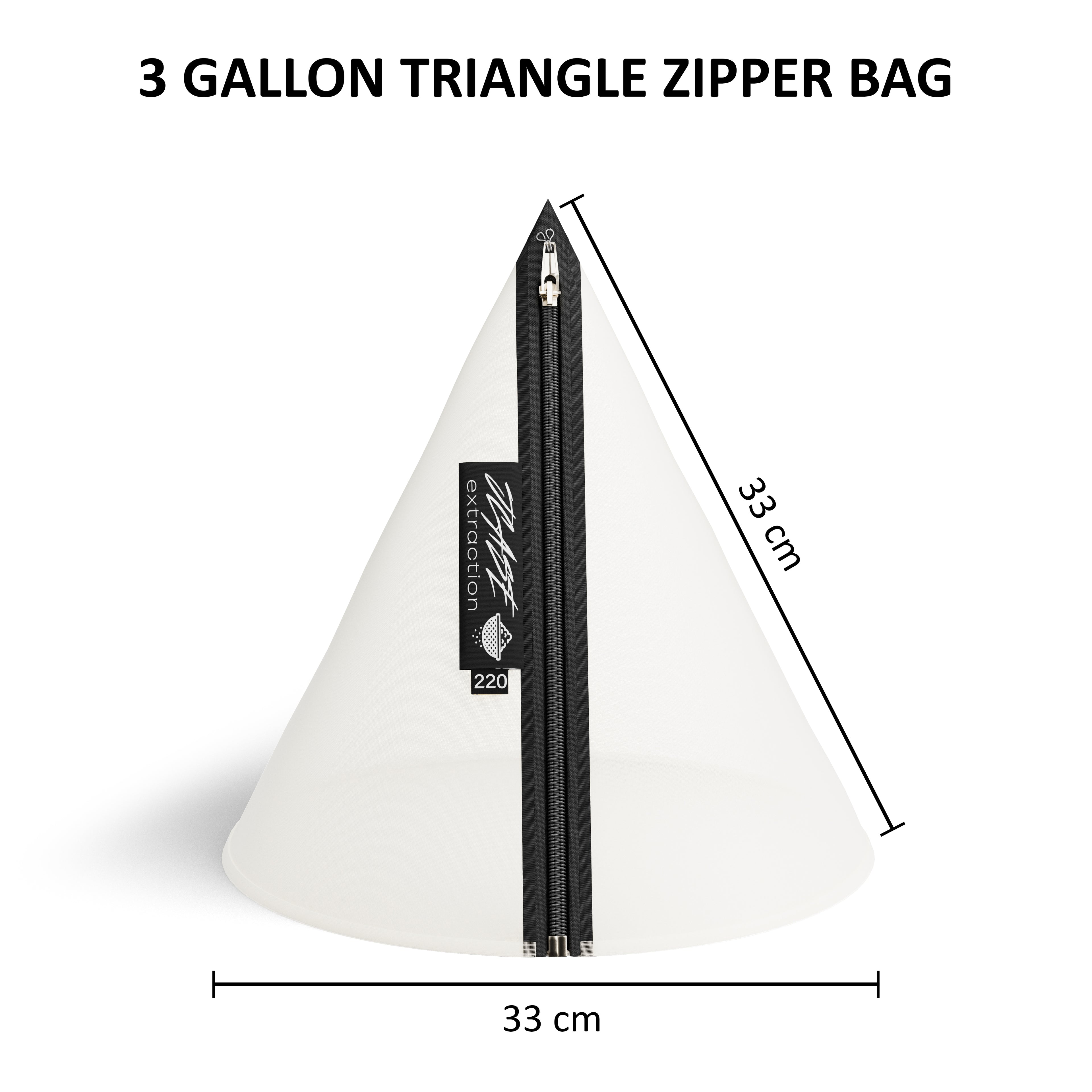 220 Mikron All-Mesh Triangle Bag